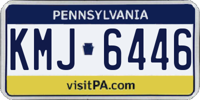 PA license plate KMJ6446