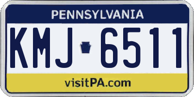 PA license plate KMJ6511