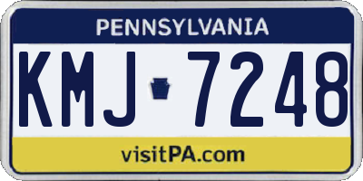 PA license plate KMJ7248