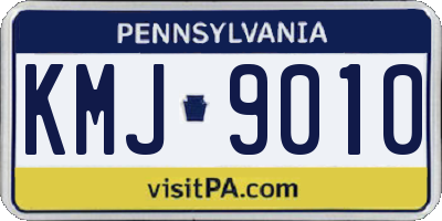 PA license plate KMJ9010