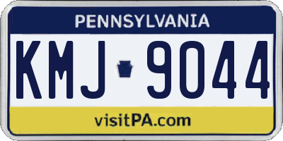 PA license plate KMJ9044