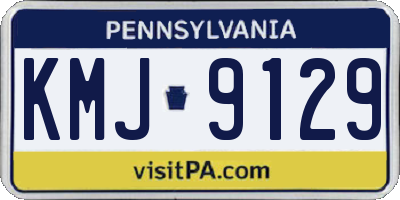 PA license plate KMJ9129