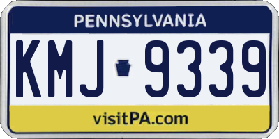 PA license plate KMJ9339