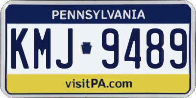 PA license plate KMJ9489
