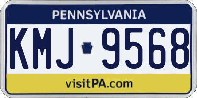 PA license plate KMJ9568