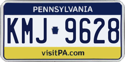 PA license plate KMJ9628