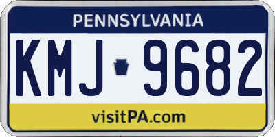 PA license plate KMJ9682