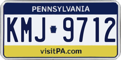PA license plate KMJ9712