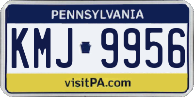 PA license plate KMJ9956