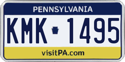PA license plate KMK1495
