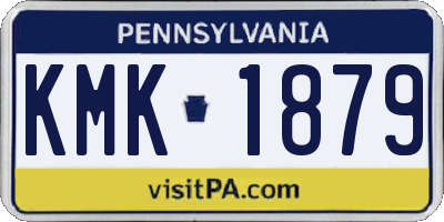 PA license plate KMK1879