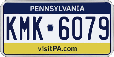 PA license plate KMK6079