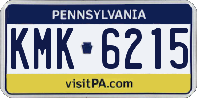 PA license plate KMK6215