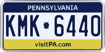 PA license plate KMK6440