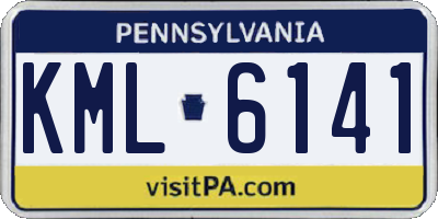 PA license plate KML6141