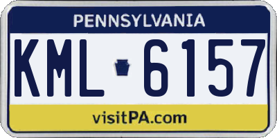 PA license plate KML6157
