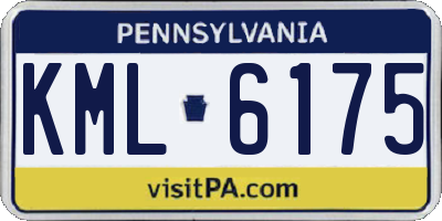 PA license plate KML6175