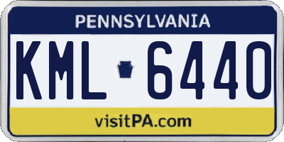 PA license plate KML6440