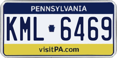 PA license plate KML6469