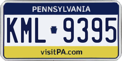 PA license plate KML9395