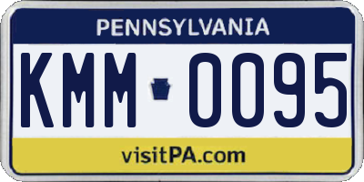 PA license plate KMM0095