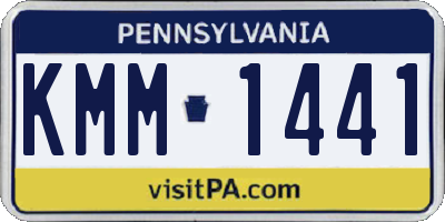 PA license plate KMM1441