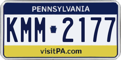 PA license plate KMM2177