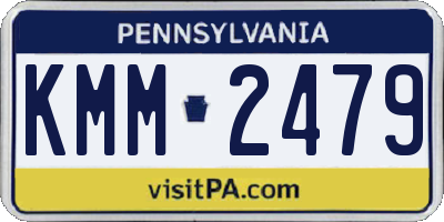 PA license plate KMM2479