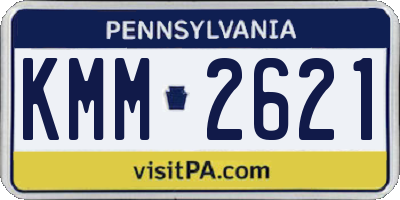 PA license plate KMM2621