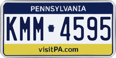 PA license plate KMM4595