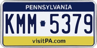 PA license plate KMM5379