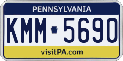 PA license plate KMM5690
