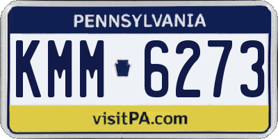 PA license plate KMM6273