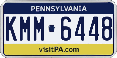 PA license plate KMM6448