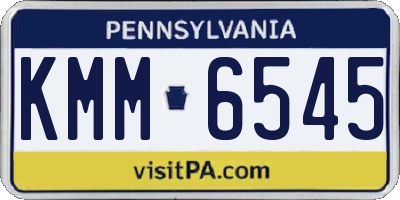 PA license plate KMM6545
