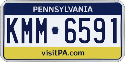 PA license plate KMM6591