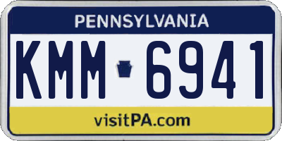 PA license plate KMM6941