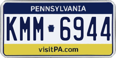 PA license plate KMM6944