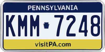 PA license plate KMM7248