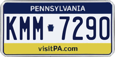 PA license plate KMM7290