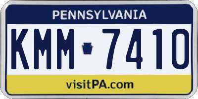 PA license plate KMM7410