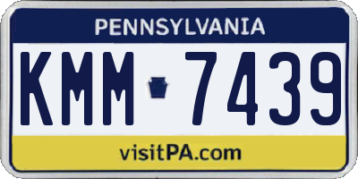 PA license plate KMM7439
