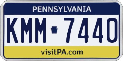 PA license plate KMM7440