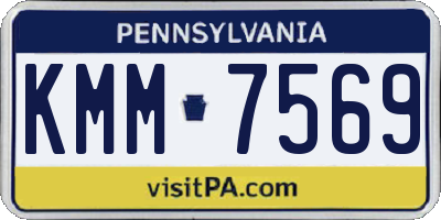 PA license plate KMM7569