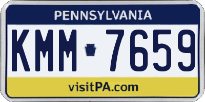 PA license plate KMM7659