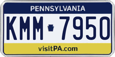 PA license plate KMM7950