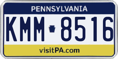 PA license plate KMM8516