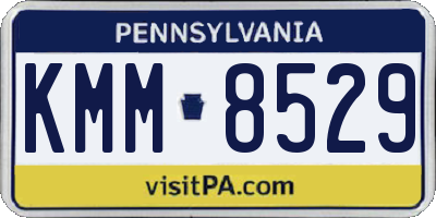 PA license plate KMM8529