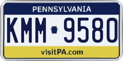PA license plate KMM9580