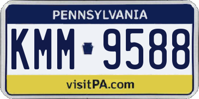 PA license plate KMM9588